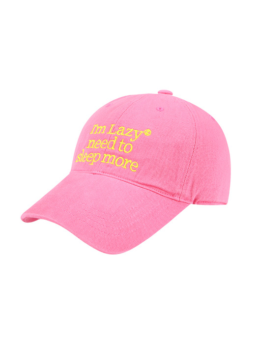 Sleep More Washing Ball Cap (Yellow Pink)