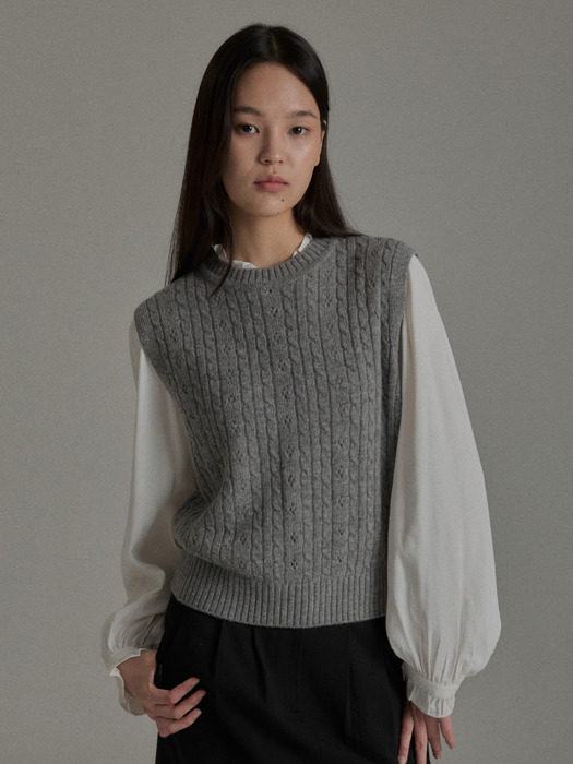 MILLY KNIT VEST (3colors)