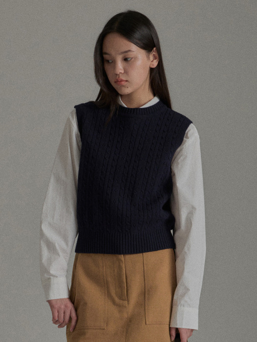 MILLY KNIT VEST (3colors)