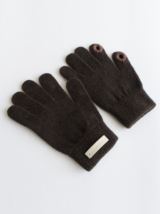 cony logo twohole gloves 4clolors