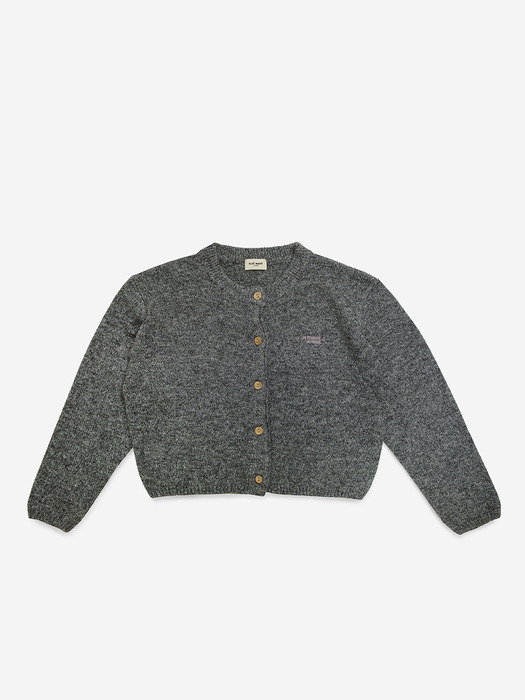 Ebbe Mild Wool Cardigan Charcoal