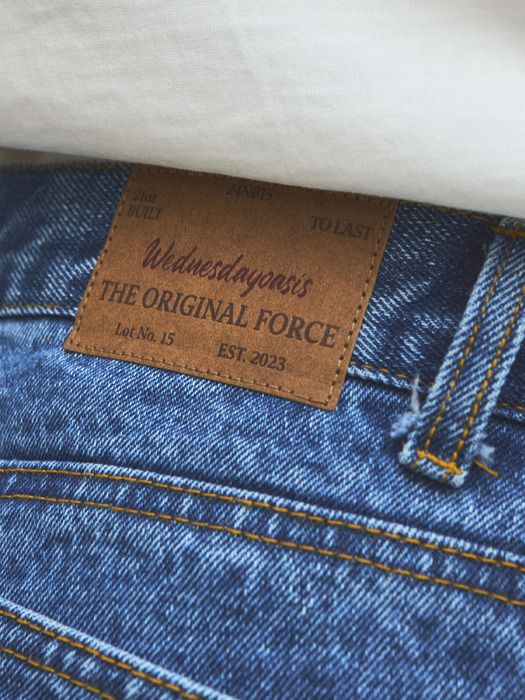 Relaxed Cat Washed Denim Pants_Blue(WC25-PT02)