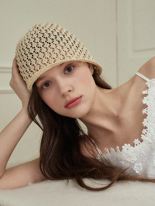 Crochet beanie bonnet hat_3color