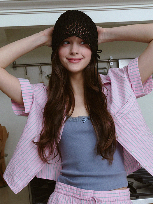 Crochet beanie bonnet hat_3color