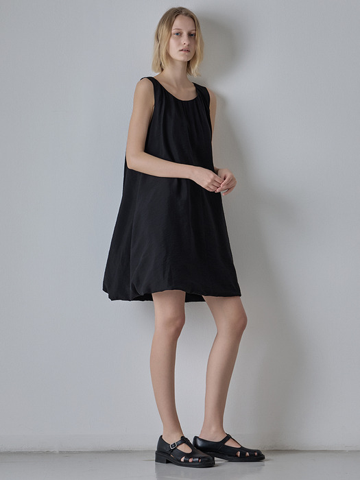 Bulloon Mini Dress - Black - Image 3