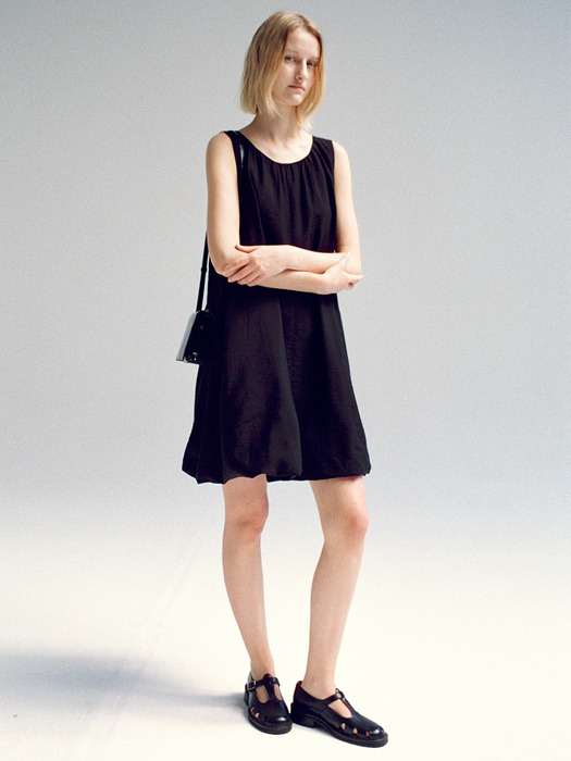 Bulloon Mini Dress - Black - Image 1