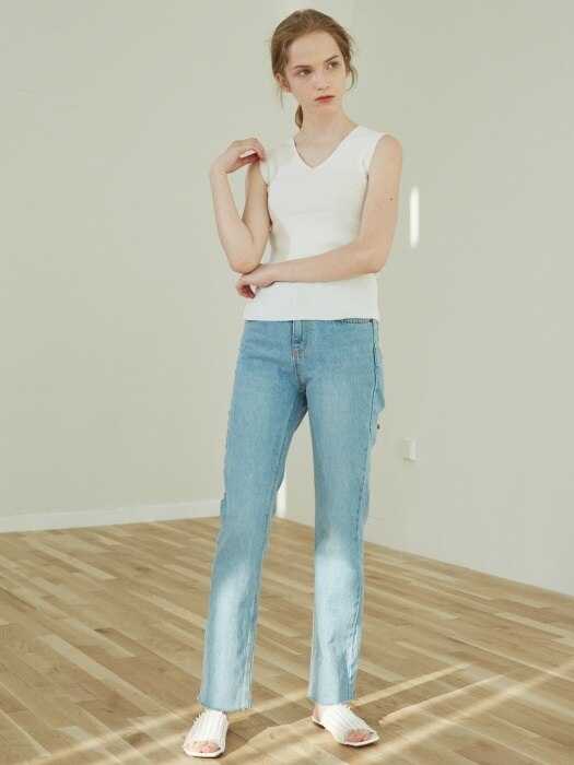 SEMI SKINNY DENIM_L.BLUE