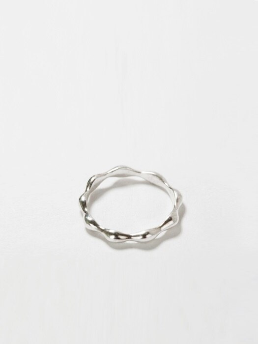 [SILVER 92.5] WAVE DOT RING