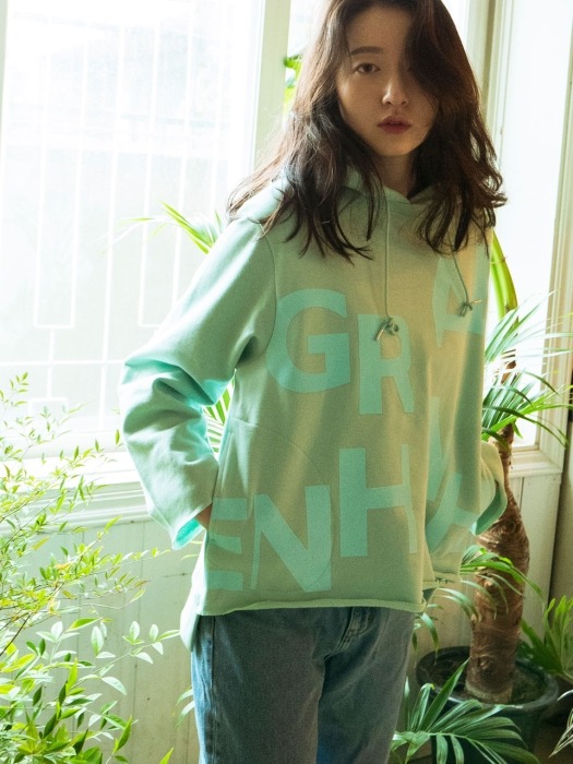 Oversized Logo Print Hoodie