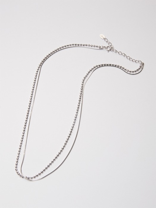 snake and ball chain necklace