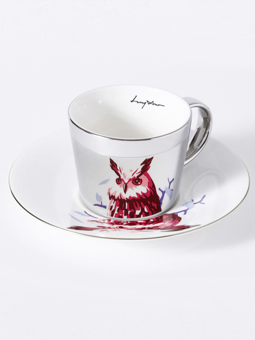 Mirror cup & Eagle Owl / 수리 부엉이