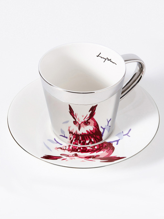 Mirror cup & Eagle Owl / 수리 부엉이