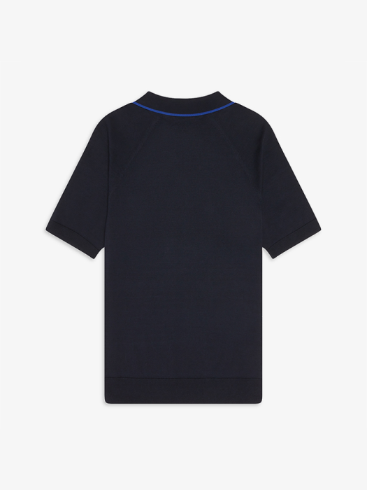 [Authentic] Zip Neck Knitted Shirt(608)