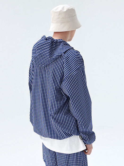 TRAINING TRACK ANORAK_BLUE CHECK