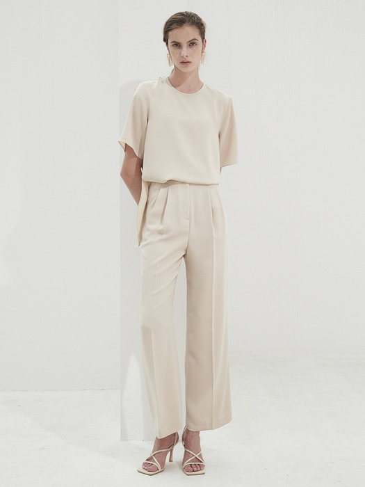 Two Pintuck Wide Pants