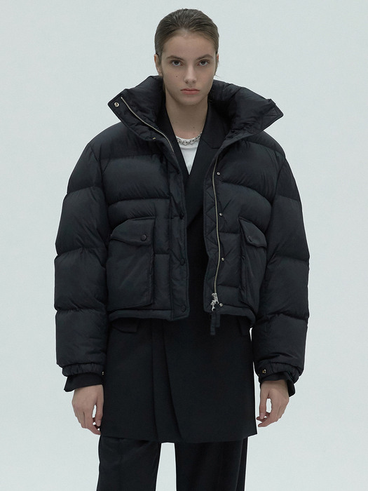 SHORT PUFFER - BLACK