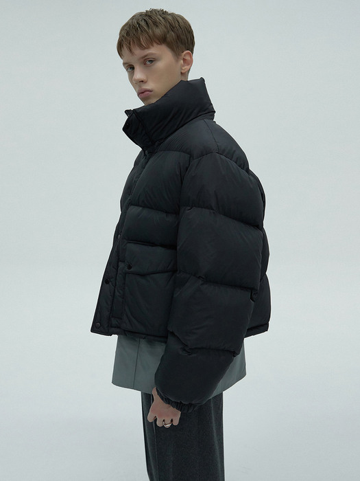 SHORT PUFFER - BLACK