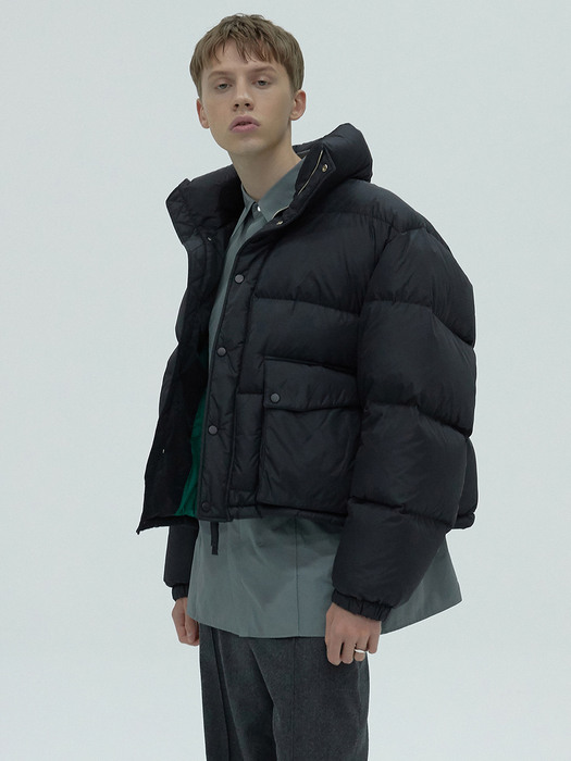 SHORT PUFFER - BLACK