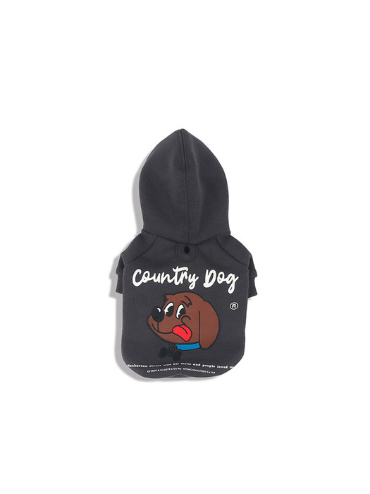 Country Dog Hoody For Dog Gray