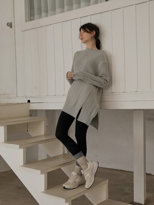 Asymmetric Wool Cashmere Knitwear_GR