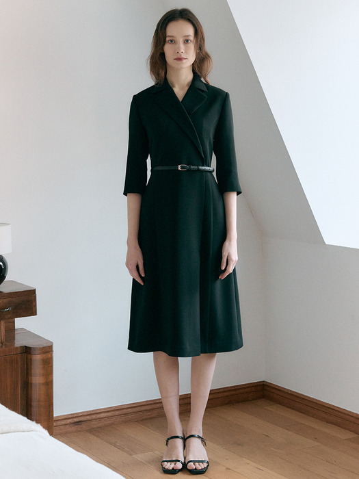 [Drama Signature] Tailored Wrap Dress_2color