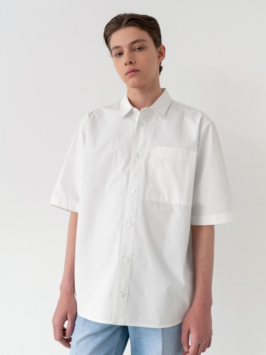 Detachable Sleeve Shirts - White / Over