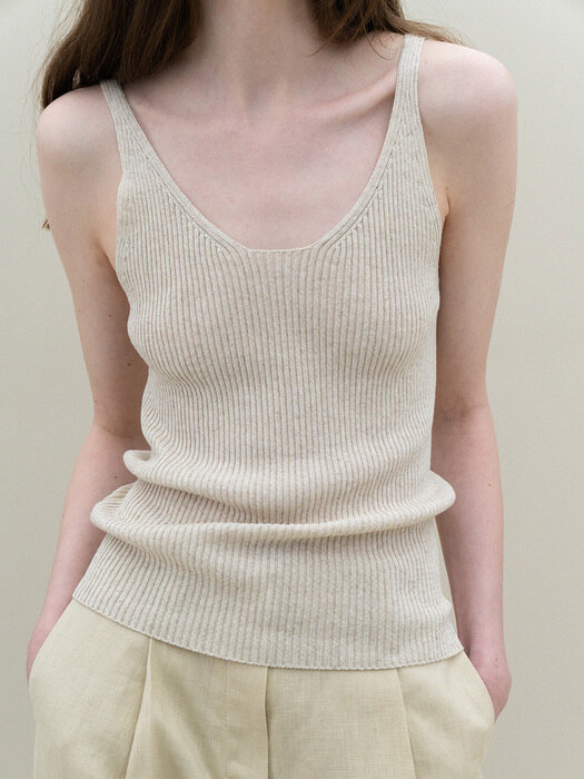 golgi sleeveless knit (oatmeal)