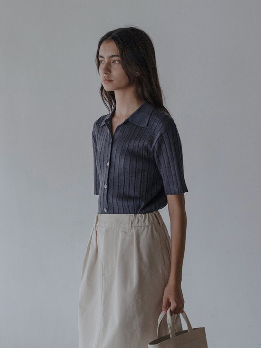 Palm linen shirt (Lake)