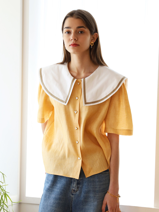 Marine blouse mango (마린블라우스,망고블라우스)
