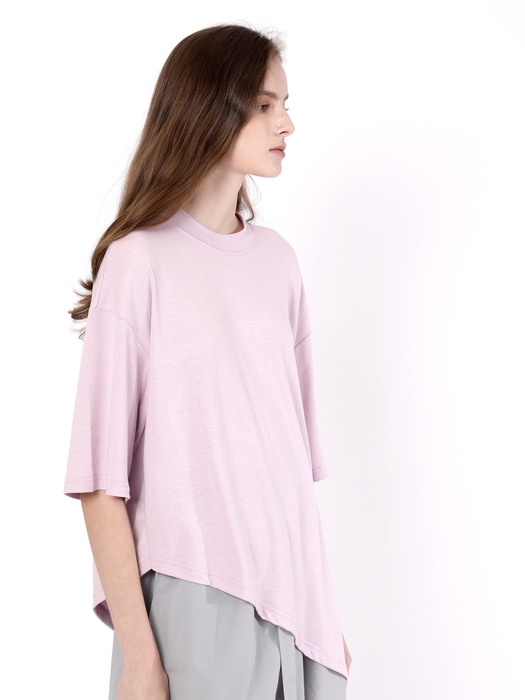 Lavender Unbalance Short Sleeve T Shirt