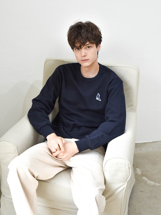  Navy Essential Crewneck