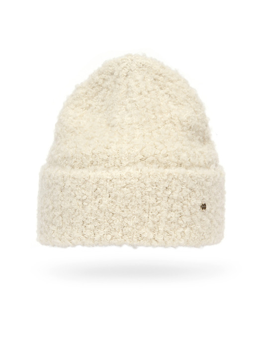 FLUFFY BEANIE / MOHAIR BOUCLE / CREAM