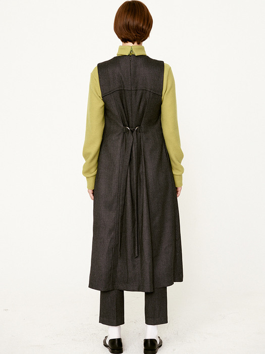 Vest dress (charcoal)