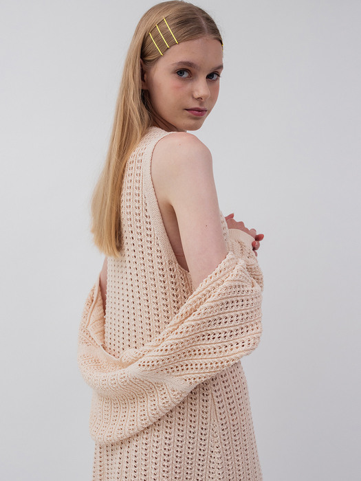 Crochet Knit Bolero [IVORY]