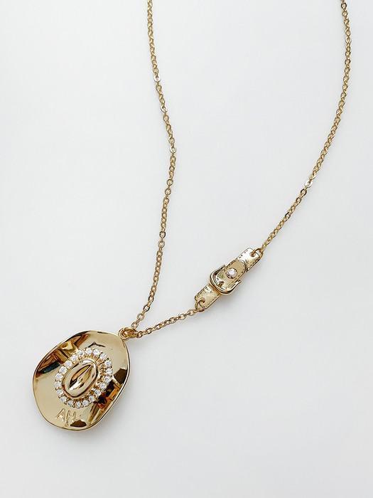 Cowboy Hat Necklace (Gold)