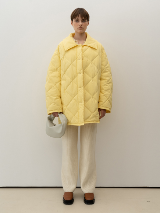 Duck Down Quilting Jacket_Yellow