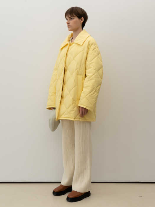 Duck Down Quilting Jacket_Yellow