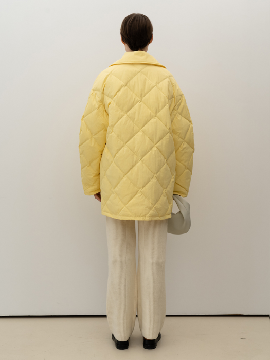 Duck Down Quilting Jacket_Yellow