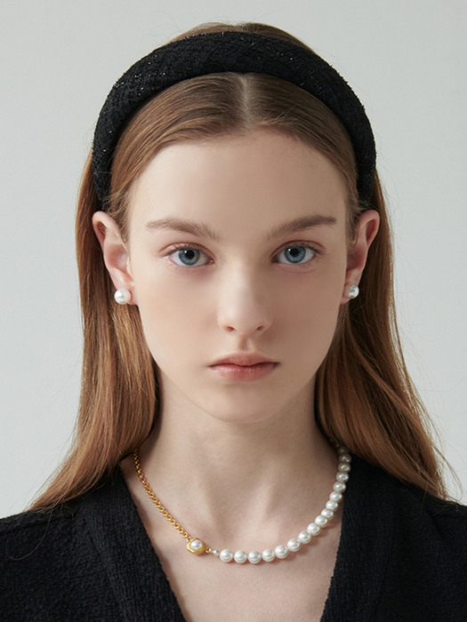 [Silver925] CRH001 Half cover pearl necklace