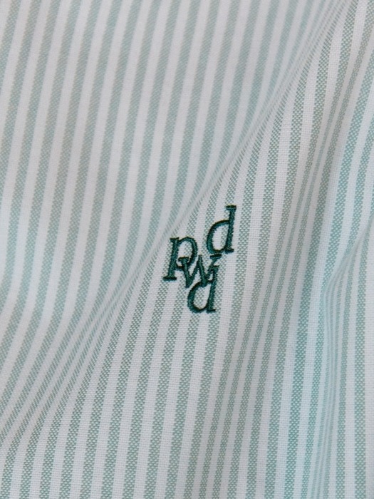 dpwd logo standard shirts (mint stripe)