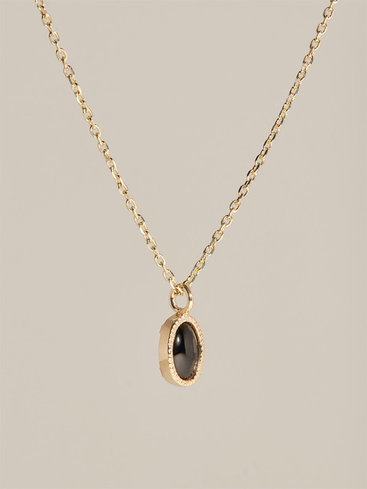 14k Black Onyx Natural Necklace