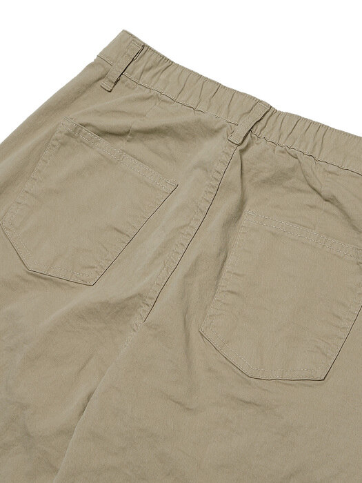 TAPERED FIT CHINO PANTS BEIGE