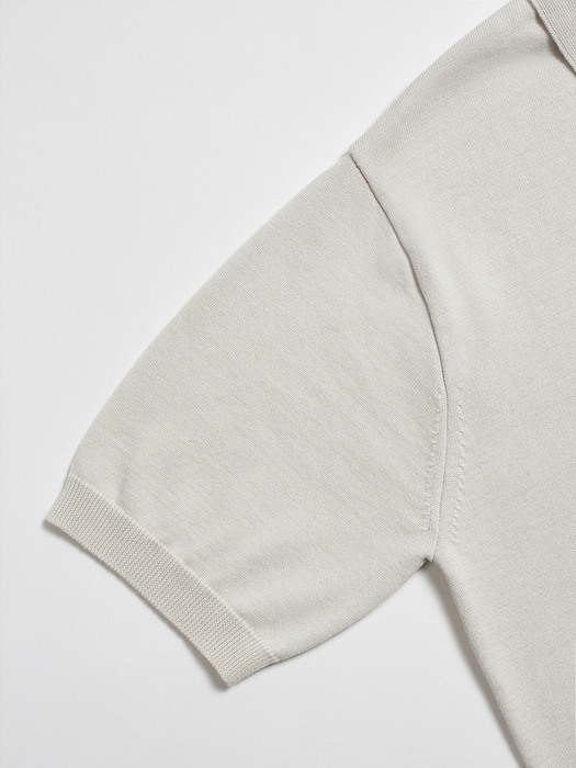 Park summer collar knit (Off white)