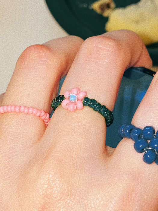 Strawberry Flower Beads Ring 비즈반지