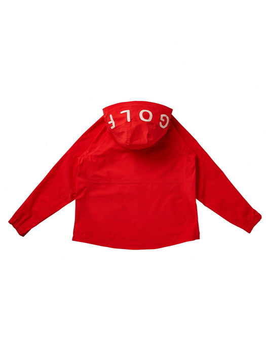  Anorak hoodie jacket_orange red