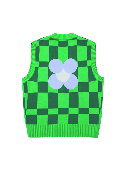 DRP V-Neck Knit Vest(green)
