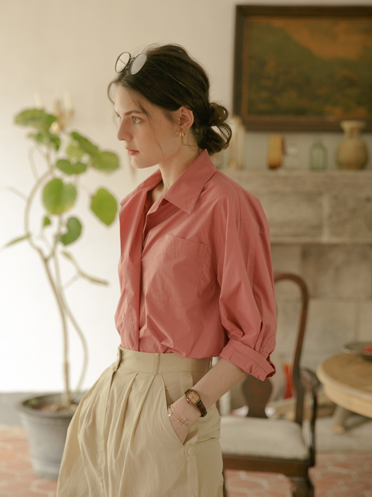 EVA cotton shirt_pink