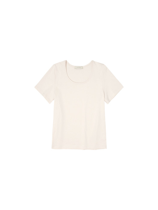 SITP5063 U-neck T-shirt_Cream