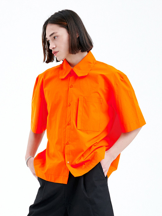 ANGLE COLLAR SHIRT ORANGE