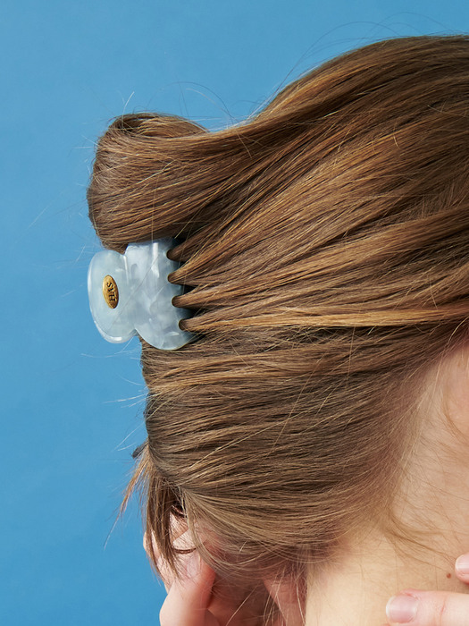 TS039 Blue pearl mini hair clip